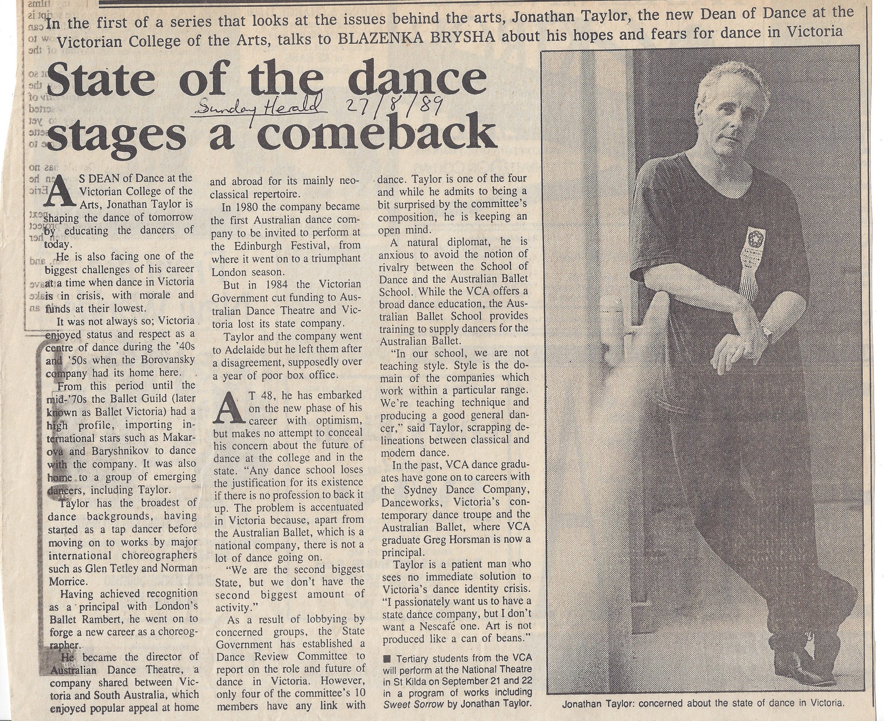 Taylor interview 1989